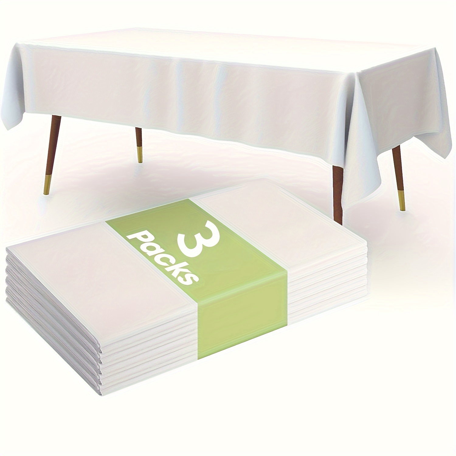 

3 Disposable Plastic Tablecloths - Suitable For 6 To 8 Tables, For Or Parties, , Weddings, Christmas, Anniversaries, Tables, And