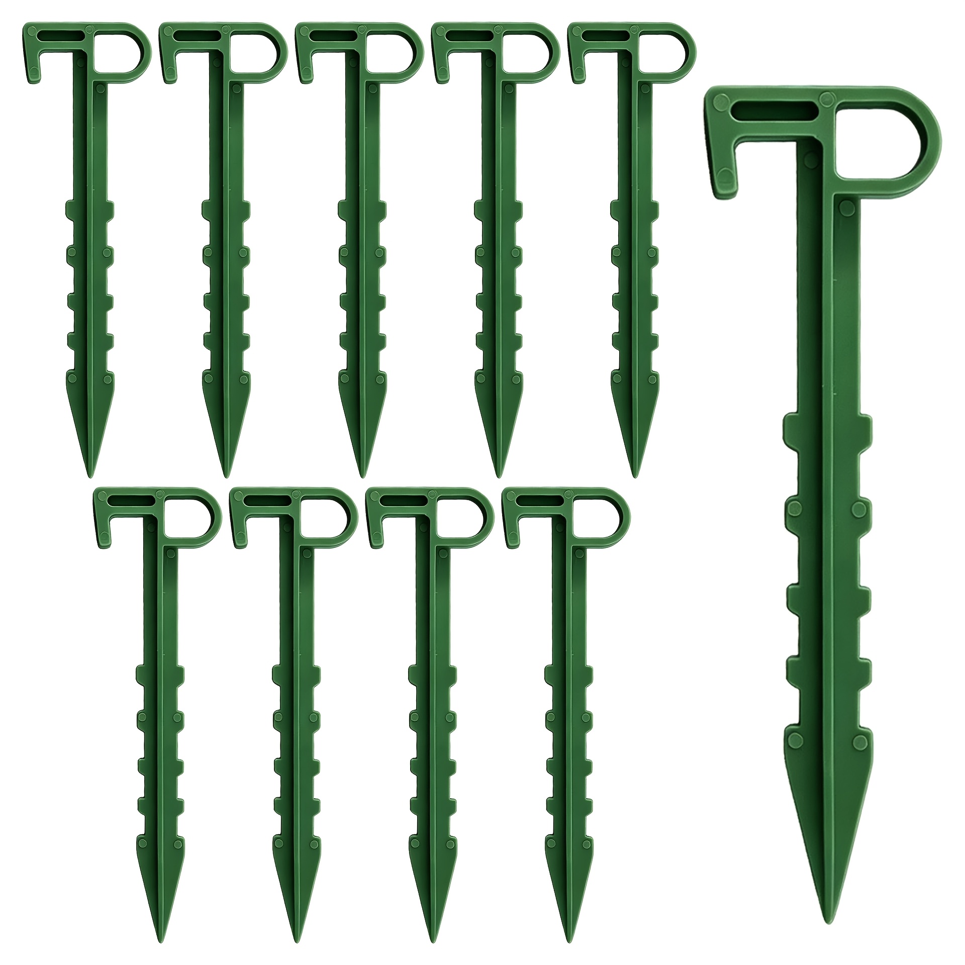 TEMU 5-pack/10-pack Garden Fabric Stakes, Used For Securing Weed Mats In Courtyards And Vegetable Gardens, Scene Decoration Match, Gift