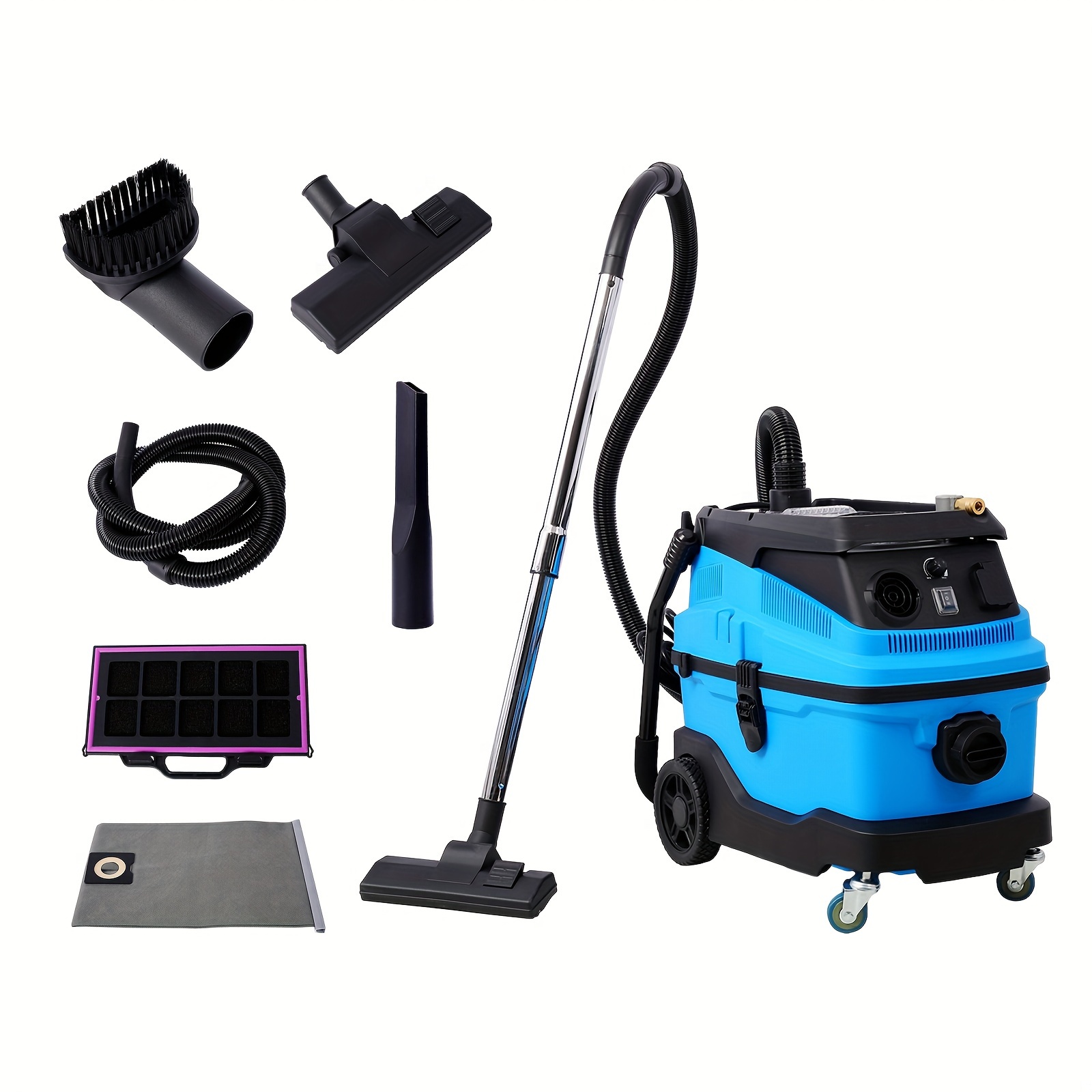 

Wet Dry Blow Vacuum 3 In 1 Shop Vacuum Cleaner With More Than 18kpa Powerful Suction Great For Garage, Home, Workshop, Hard Floor And Pet Hair 8 Gallon Large Capacity 6 1200w