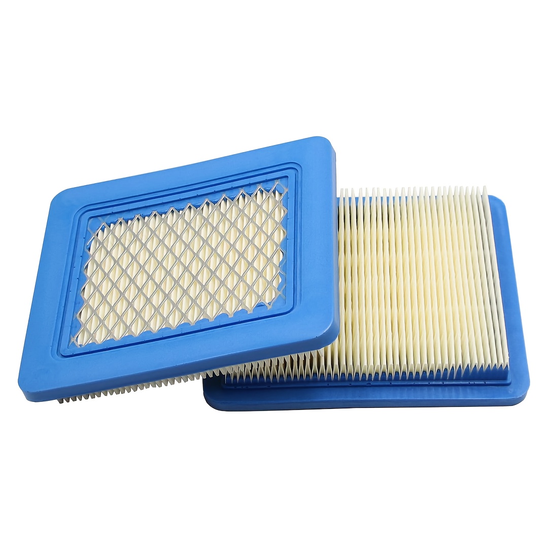 Image of Set Of 2 Air Filters For Lawn Mowers, Suitable For And Models 491588 And 399959, 20332, And 3364, Designed For Lawn Mower Air Cleaning