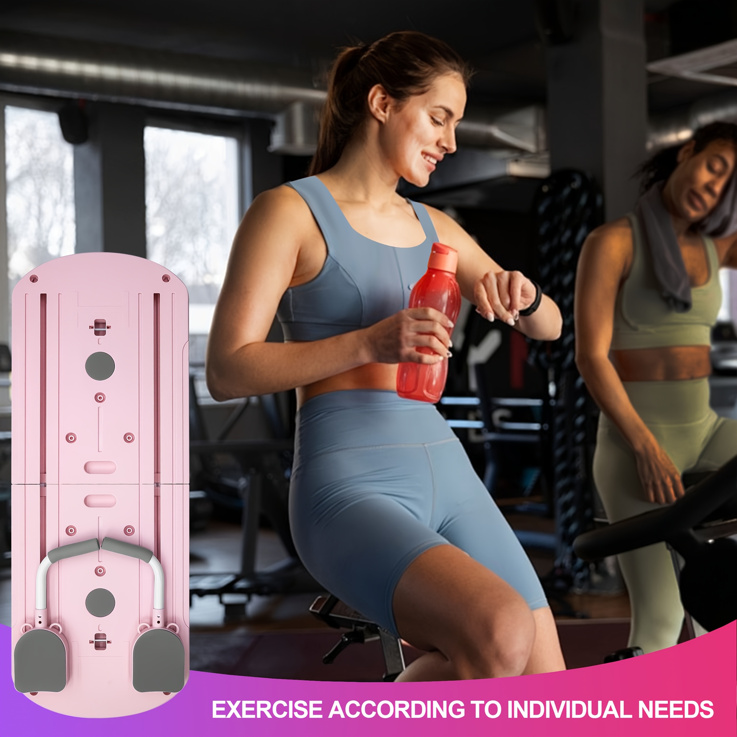 1pc 8-in-1 Multifunctional Foldable Pilates Board - Full-Body Workout Platform with Core, Hip, Leg, Arm Exercises - Compatible with Resistance Bands (Home Gym Equipment) - Space-Saving Foldable Design, Non-Slip Surface - PP Material for Stability - Ideal for Beginners, Advanced, Men & Women - Perfect Gift for Women's Day, Housewarming - Purple Fitness Trainer, Gym Accessories, Educational Fitness Gear, Core Training, Compact Design, Stable Base, Beginners Workout