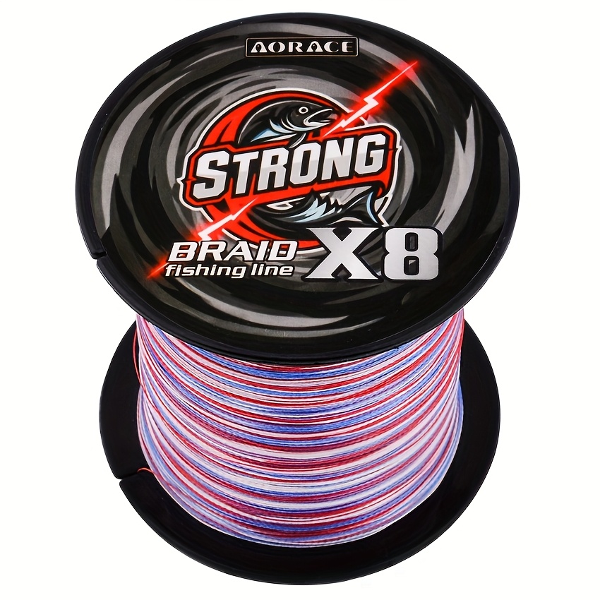 8 polyethylene braided fishing line multicolor 300m - Temu