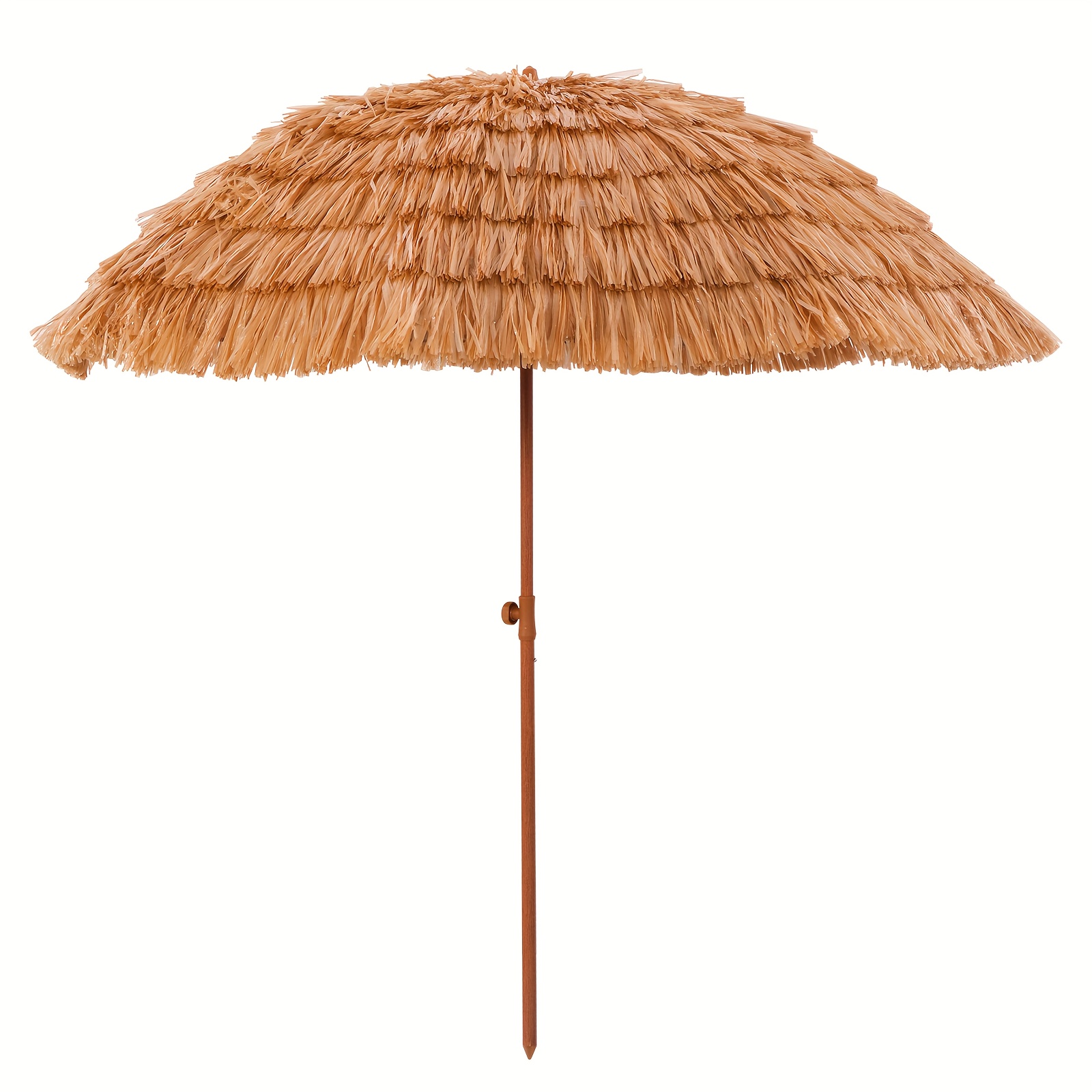 

Patio Umbrella With Upf 50+ Protection, 8 Ribs, Push Button Tilt - Versatile Outdoor Shade For Garden, Courtyard, And Beach