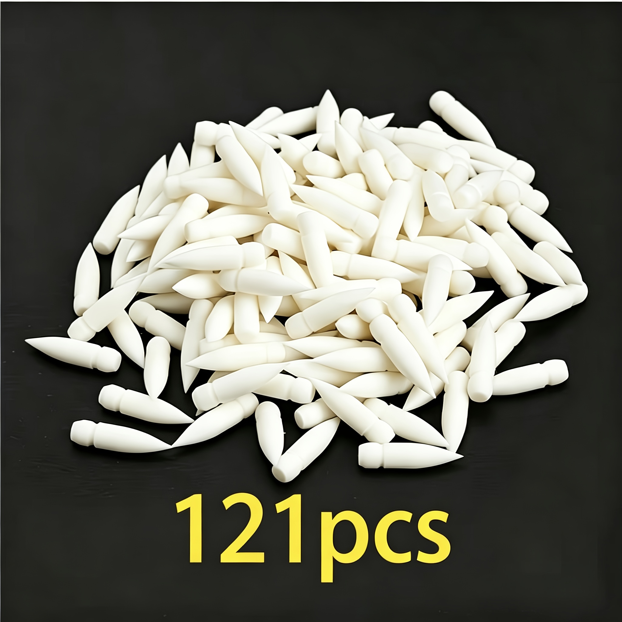 TEMU 121pcs 8101 Series Universal Marking Pen Replacement Pen Tip - Marking Pen Tip, White, Durable And High Quality, Suitable For Art And Handicraft