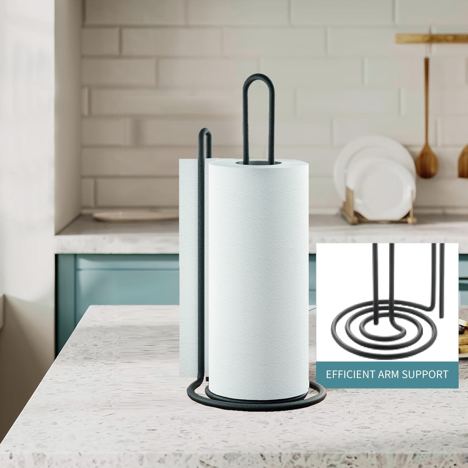 countertop tissue holder kitchen dining table bathroom standing tissue roll holder   tissue rack Product details 7