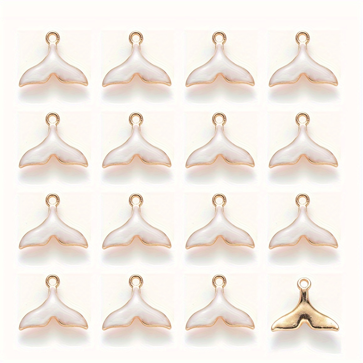 TEMU DIY Pendentifs de Queue de Sirène Multicolores en , 20pcs/ - Adaptés pour la Fabrication de Bijoux et Bracelets