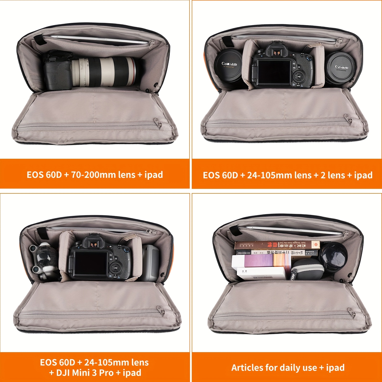 borsa per fotocamera, borsa fotografica a   singola, borsa a tracolla, borsa per fotocamera dslr   e mirrorless Dettagli dell'articolo 4