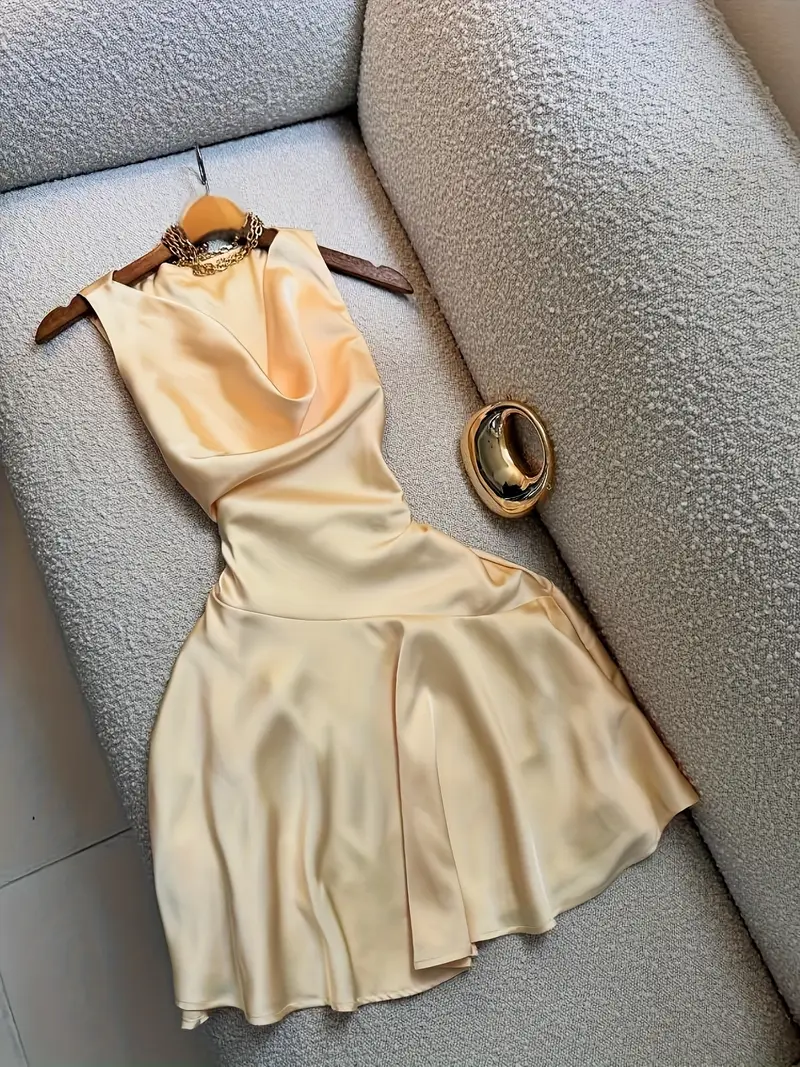 womens satin shoulder backless mini dress temu - Temu Canada womens satin shoulder backless mini dress temu - Temu Canada