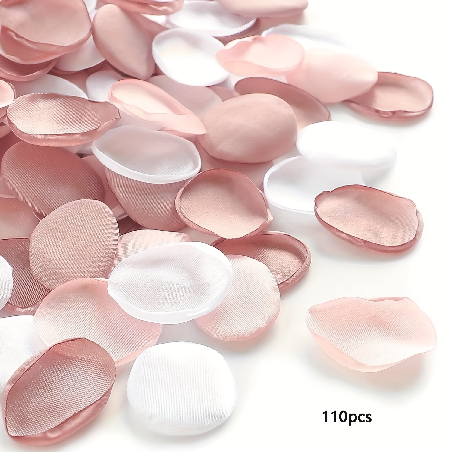 TEMU 110/310 pétales de rose, pétales de fleurs roses pour panier de demoiselle d', décoration d', centre de table, de fête, douche nuptiale,