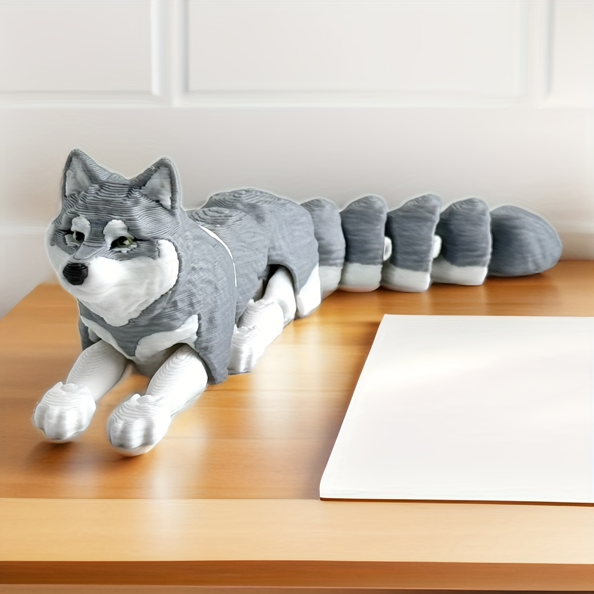 Husky Statue Furniture Kitchen Figurine, Suitable 14 And Up, No Batteries Required, No Needed