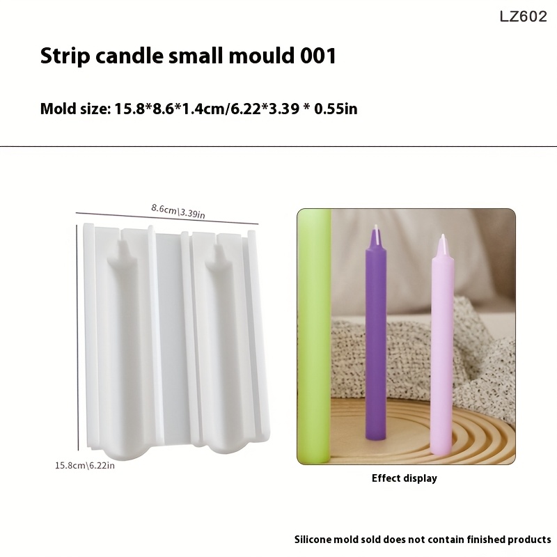 Resin Casting Molds Cylindrical Candle Silicone Mold, Smooth Regular Large Medium Small Size Long Cylindrical Candle Mold, Scented Atmosphere Candle Silicone Mold