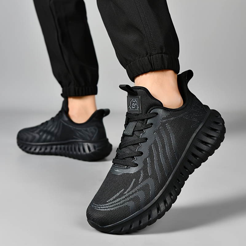 Men'S Running Shoes - Lightweight Sneakers, Breathable Toe Design, MD Sole - Blue/Black/Orange Accents, Suitable for Gym, Jogging, Daily Wear - All-Season Performance Shoes, Dynamic Appearance, Secure Fit, Lace-Up Training Shoes