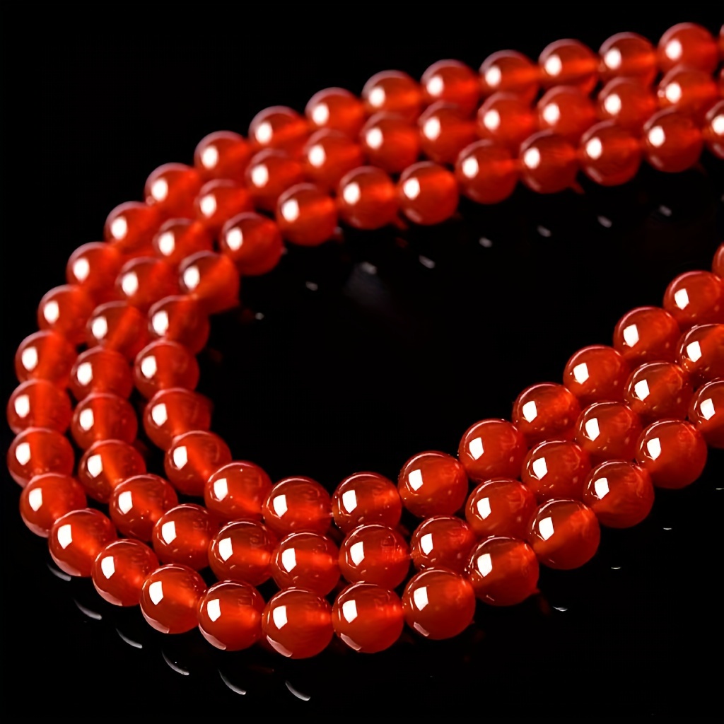 

Carnelian Agate Beads For Jewelry Making - Natural Stone, Round Loose Spacer Beads In 6mm, 8mm, 10mm Sizes - Diy Bracelet & Necklace Supplies, 15" Strand