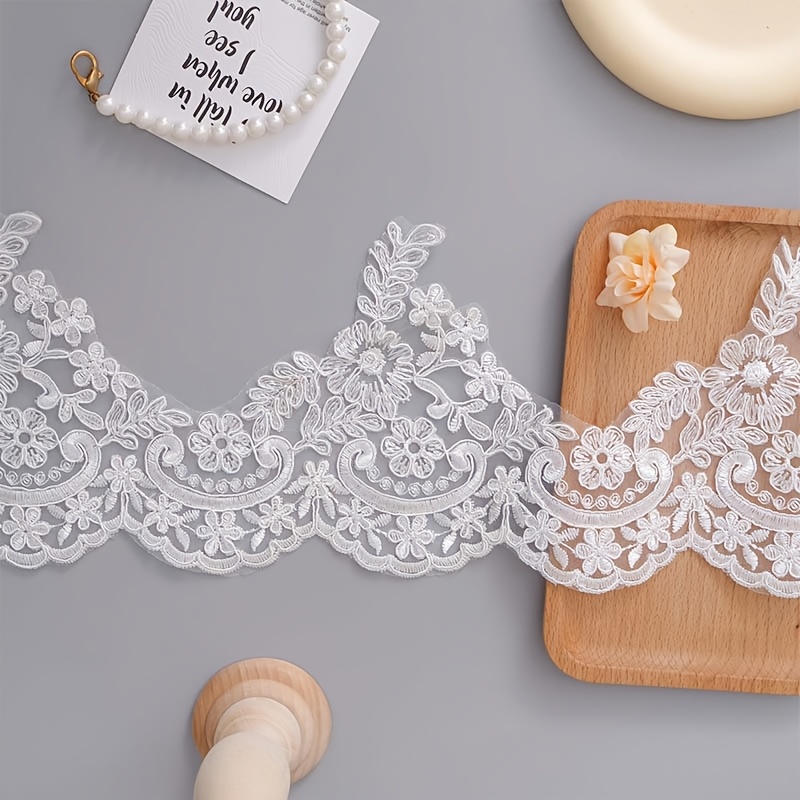 TEMU jupe de mariée en dentelle brodée à , vêtement en dentelle, accessoires de vêtement à soi-
