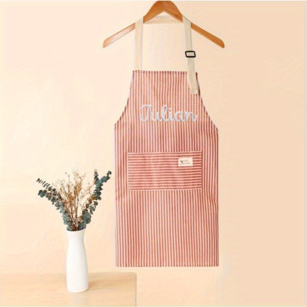 TEMU Custom Kitchen Aprons, Personalized Hand-embroidered Aprons, Name Aprons, Garden Aprons, Hostess Gifts, Barbecue Aprons, Workshop Aprons
