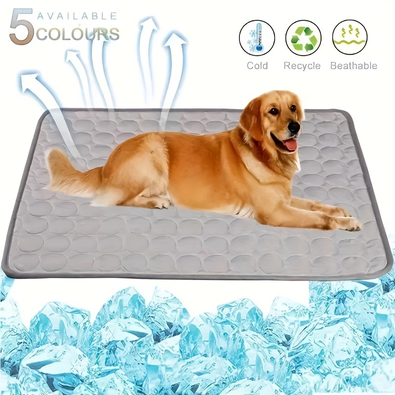 

Cooling Pet Mat For Large Dogs, Non-slip Bottom, Breathable Polyester, Comfortable Summer Chill Pad, Ideal For Cats & Dogs