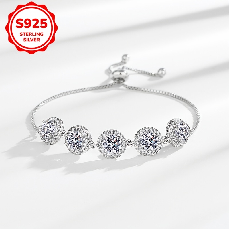 Women's Zirconia Circular Bracelet Set