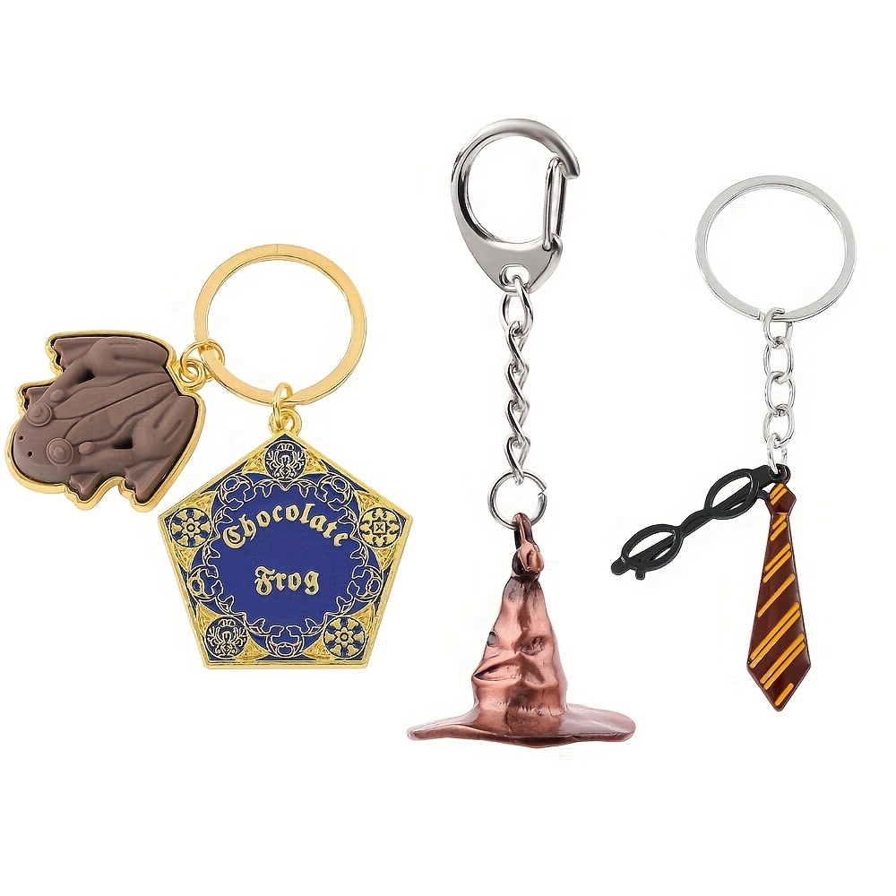 3pcs, For Daily Wear, Allows You To Feel Of The Magical World At All Times, Combining Harry Iconic Glasses With The Gryffindor House Tie