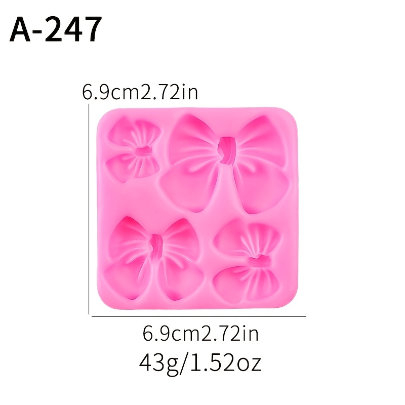 Large And Small Bow-shaped Baking Silicone Molds, Baking Decoration Molds Bakeware