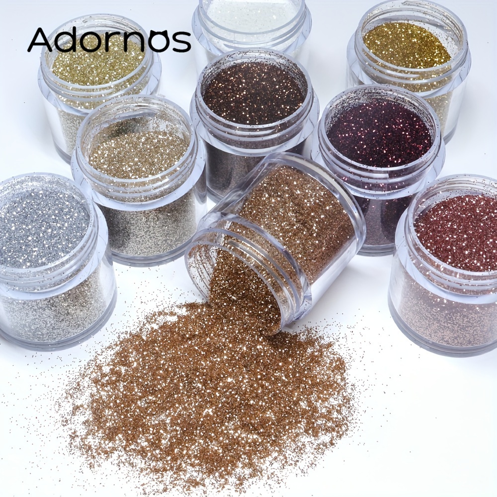 

Adornos Glitter Powder Set For Epoxy Resin, 9 Bottles Fine Sparkling Resin Glitter Sand, Multi-colored Filler For Diy Jewelry And Keychain Crafting, No Power Required