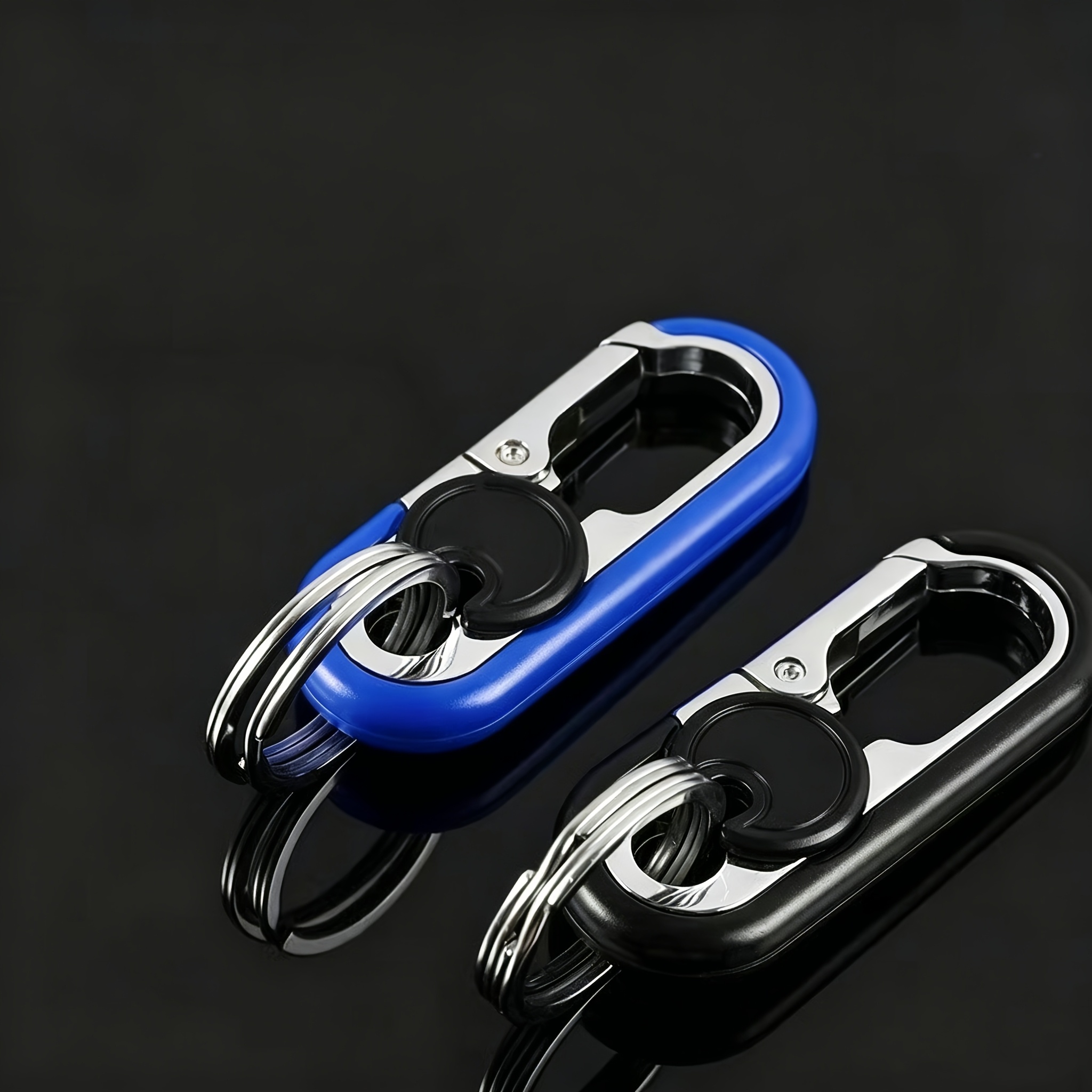 TEMU 2pcs Car Premium Keychains With Remote Key Belt Clip (2pcs Keychains And 4pcs Key Rings) Suitable For Men Women Daily Commuting Outfit Additions