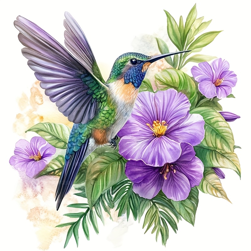 Hummingbird Theme Cross Stitch Kit for DIY Art Needlework Supplies