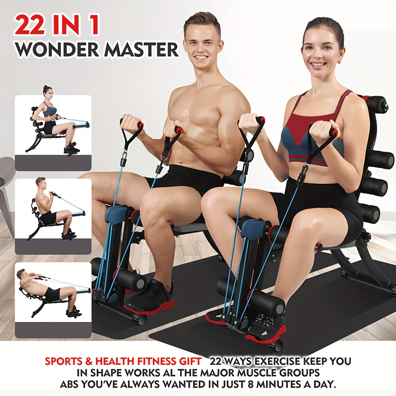 

Mbb Ab Trainer For Home Gym, Adjustable Weight Bench For, Multi-functional Ab Workout Bench For Workout, For Abs, Strength Training Equipment With Rowing Machine