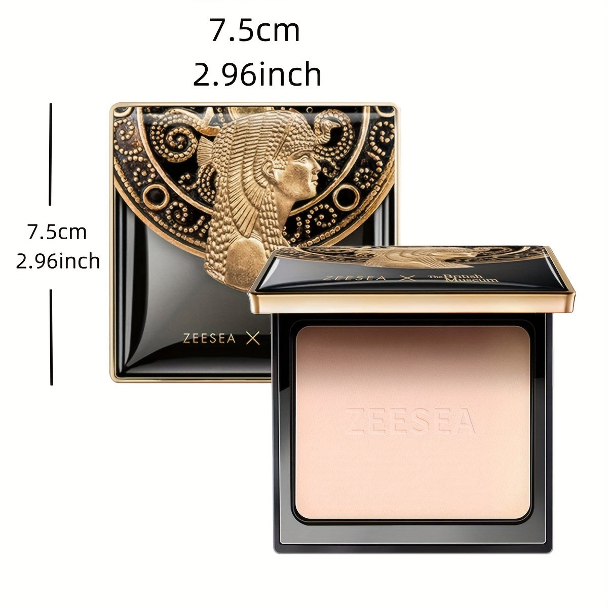 Egypt Series Pressed Powder, Oil Control Matte Face Powder, Long Lasting Flawless Setting Powder, Waterproof And Sweatproof, Skin Tone, Invisible Pores, Concealer Setting Powder, Loose Powder For Tones & Types - Beauty & Health