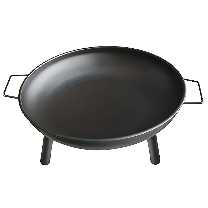 TEMU Metal Fire Pit, 23in Diameter Campfire Pit For Garden & Patio, Outdoor Fireplace For Backyard