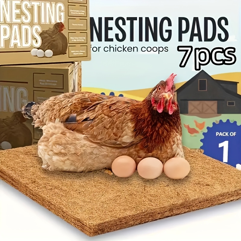TEMU [thickened Upgraded Version] - Reusable Mat, Chicken Coop Nesting Mat, Summer Cooling Breathable Mat - Moisture-proof And Heat-insulating, Birds And Reptiles To Lay Eggs, Easy To Clean. 3/7/10pcs