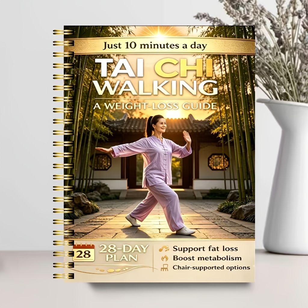 Tai Chi Hoja za Izgubo Teže: 28-Dnevni Progresivni Načrt za Starejše | Nežna Dnevna Hoja / Prijazno za Sklepe / Vadba z Nizkim Učinkom / Hoja s