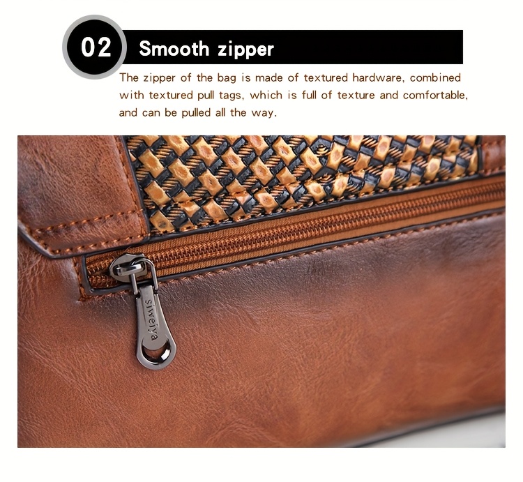 Red Vintage Sunflower Carved Bag worn as over-the-shoulder bag