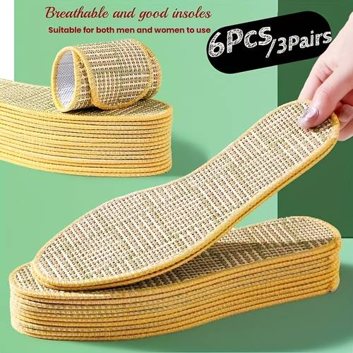 6 pack bamboo fibre insoles designed for and ensuring feet dry and comfortable
