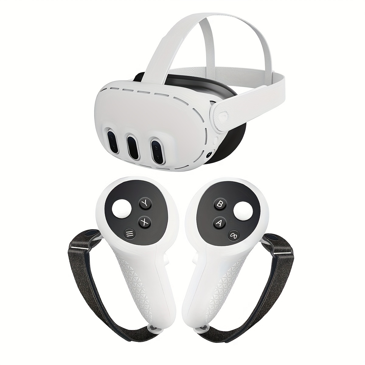 VRヘッドセット ホワイト コントローラー2個セット Quest 2 VRヘッド