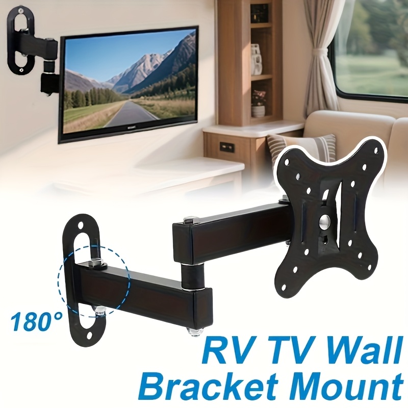   stand for 14 27 inch tvs adjustable height 3 way bracket with clamp mount for   lightweight portable design for camping rv outdoor use   stand for gazebo outdoor entertainment compact furniture sturdy construction 0