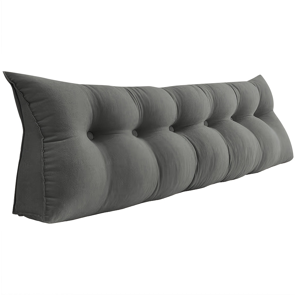 180x50x20cm Bedside Cushion, Bedside Pillow, Bedside Reading Pillow, Suitable For Bedroom And Sofa, Dark Gray, Sofa Cushion, , Highquality Stitching, Cozy Pillow, Decorative Cushion