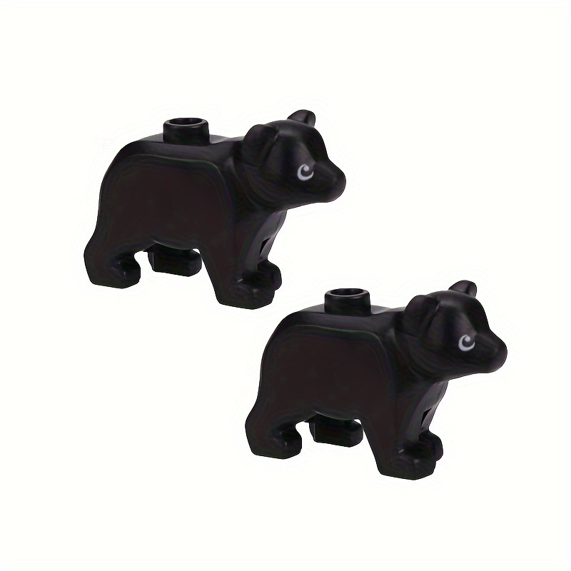 Zoo Animals Building Blocks Panda Brown & Bear Toy