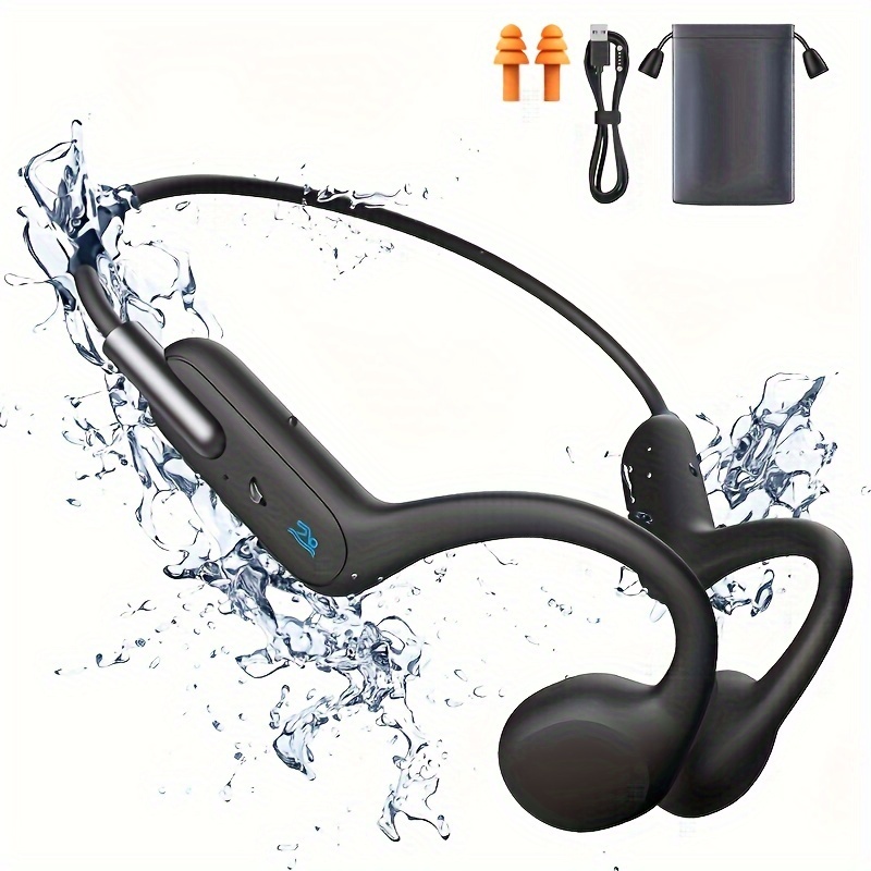 TEMU Bone Conduction Headphones Open Ear Headphones-ipx8-outdoor Sports Headphones With Noise-canceling Mlc, Sport Wireless Headphones, Open Ear