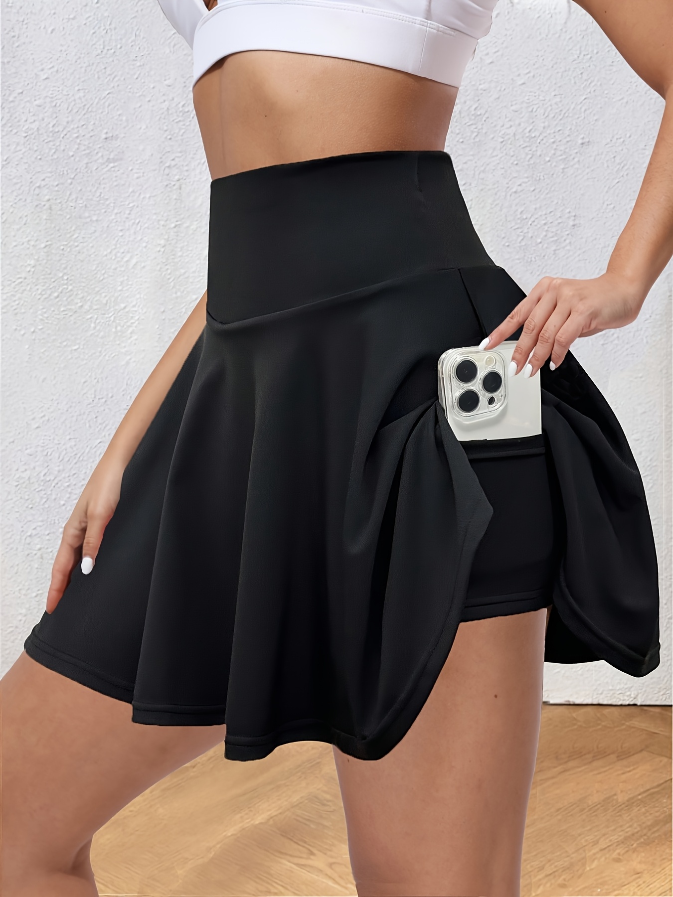 skirt with built in shorts sold on Temu United States