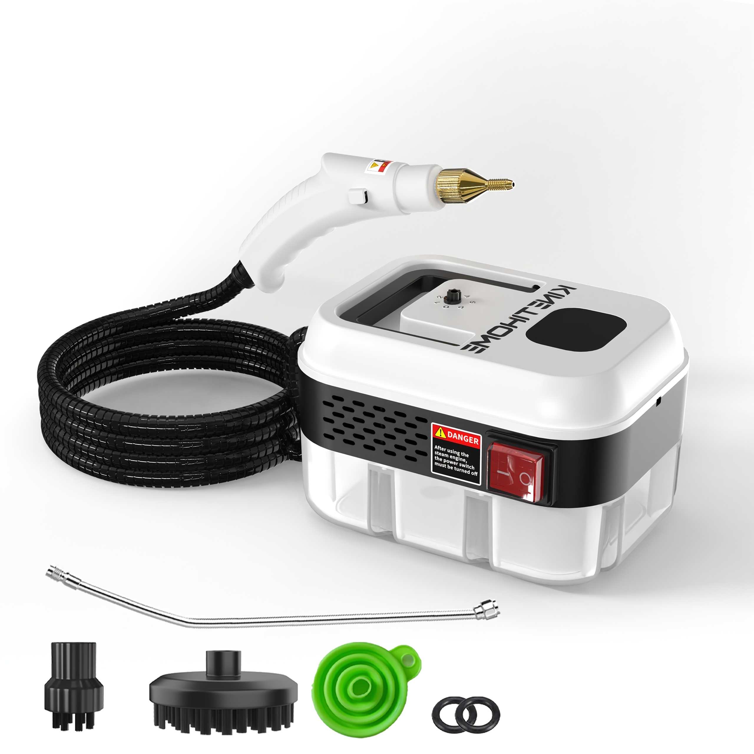 TEMU Portable Steam Cleaner, New Household High-temperature High-pressure Steam Cleaner, High-temperature Carpet Cleaner, Handle-type Switch Control,