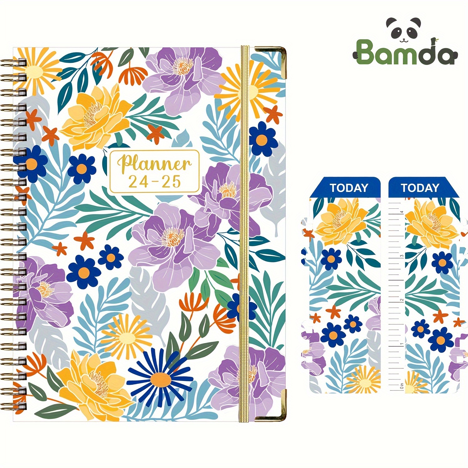 

Bamda 1 Set 2024-2025 Planner - July 2024 - June 2025, 2024-2025 Daily, Weekly And Monthly Planner, 12 Month Labels, 6.2" × 8.5", Inner Pocket, Hardcover, Perfect Daily Organizer