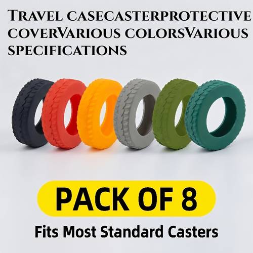 2026 hot suitcase wheel covers 8pcs luggage protectors shock absorbing sleeves universal wheel noise pads bag protection additions silent wheel covers travel suitcase wheel protectors special luggage protectors