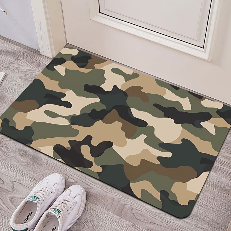 versatile camo rug 8mm thick machine washable for kitchen bathroom living room bedroom decor details 8