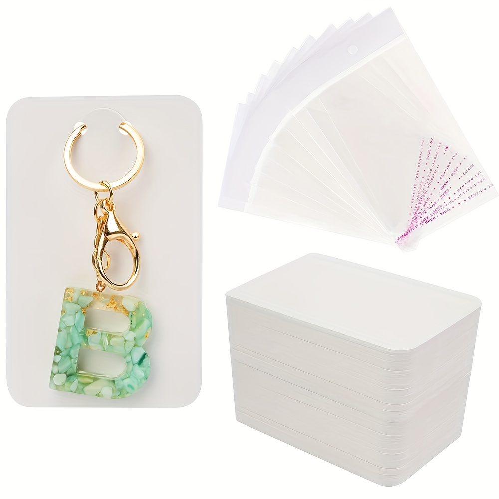 

50pcs Mingxuan Keychain Display -sealing - , Opp Bag Set Included, For Jewelry Packaging And Showcasing, No Needed, For Small Businesses / Shows /