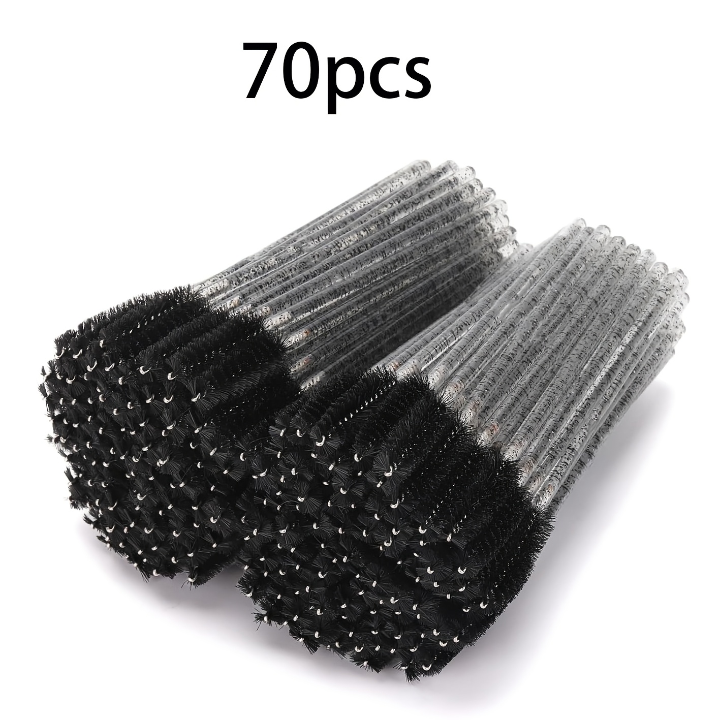 TEMU 70pcs Eyelash Brushes, Lip Brushes, Lip Gloss Applicators, Lipstick Application, False Eyelash Extension And Grafting Eyelash Special Brushes,