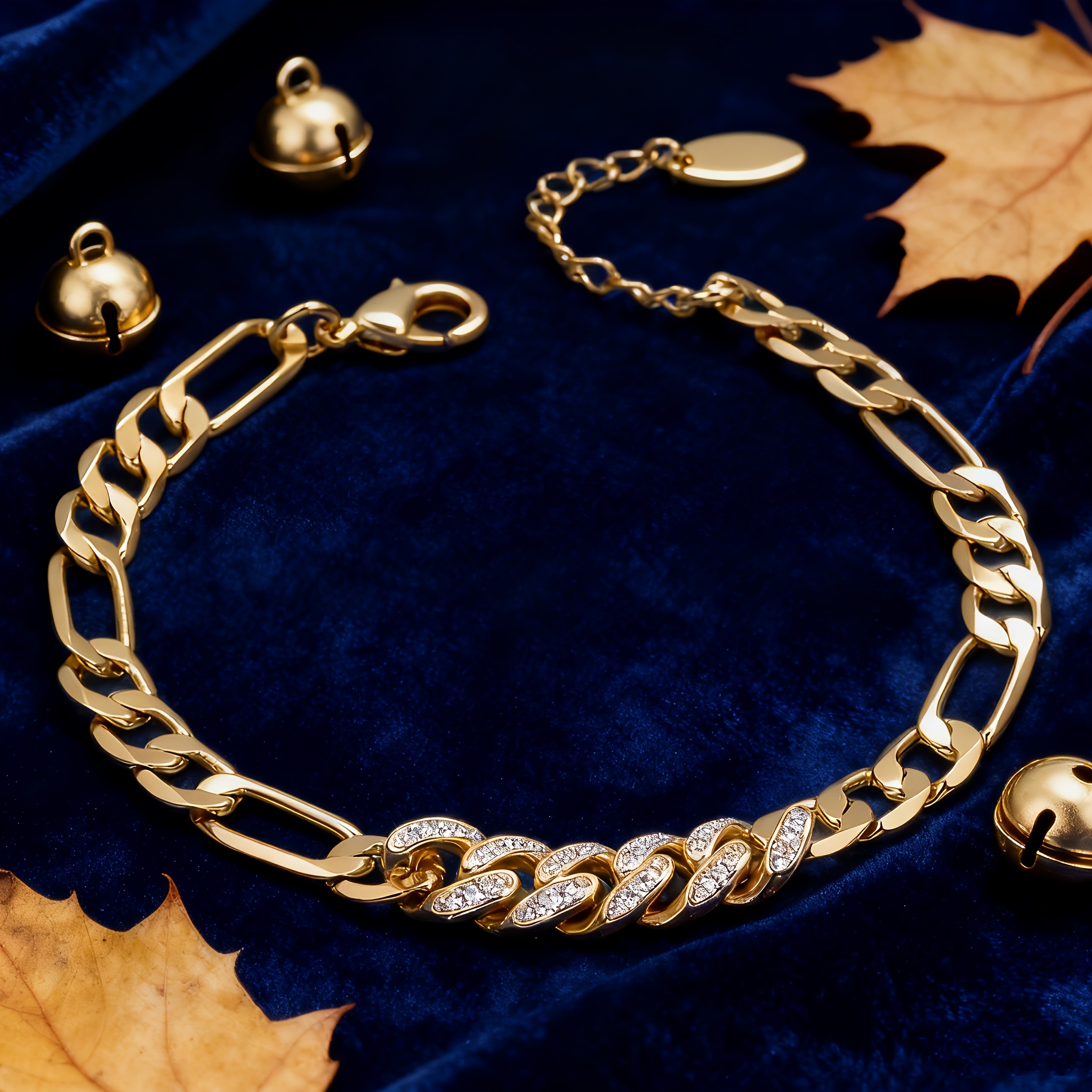 TEMU 1pc Women' Steel 3:1 Synthetic Zirconia-inlaid Bracelet, , Fashionable, Niche, Instagram-style Accessory For Daily Wear, Vacation, Casual