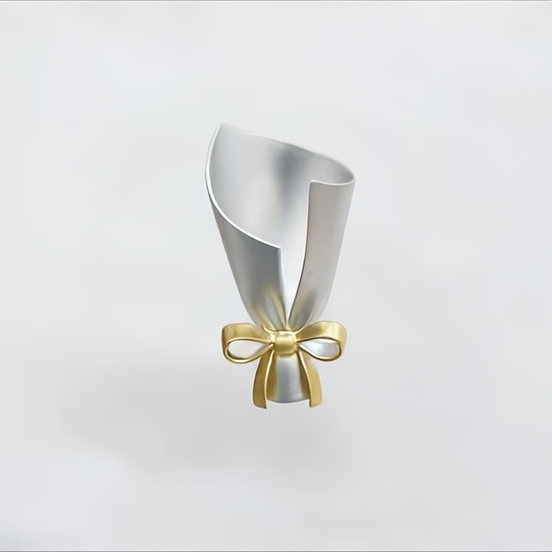 TEMU 1pc - Broche Plaquée - Broche Fleur & Vase de Luxe, Idéale pour un Usage , Cadeau de Saint-Valentin, Accessoire de Mode Toute l'Année avec