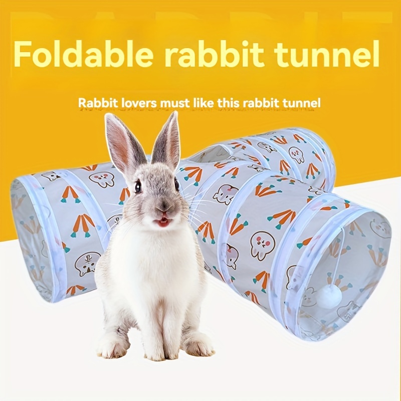 

Rabbit Play Tunnel - Interactive Pet Toy For Small Animals, Ideal For Rabbits & Other Small Pets
