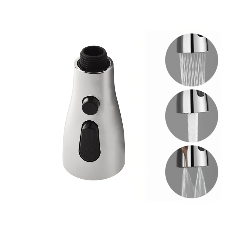 1pc, 3-function Kitchen Faucet Sprayer, Pull-out Spray Head Replacement For Sink, Kitchen Faucet Spray Head Replacement