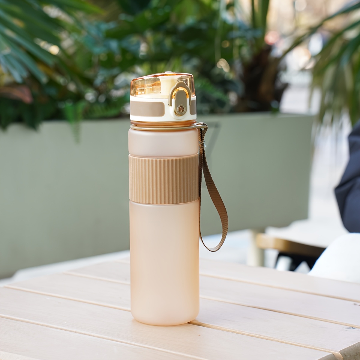Image of 1pc 500ml/17oz Solid Water Cup Portable Sports Water Cup Leak-proof Plastic Water Bottle Outdoor Drinking Cup Suitable For Outdoor Portable Cycling And Camping Trips